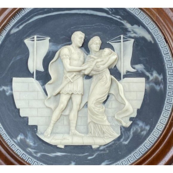 Incolay "Hector and Andromache" Decorative Collector Plate 8" Limited Edition - Picture 2 of 3